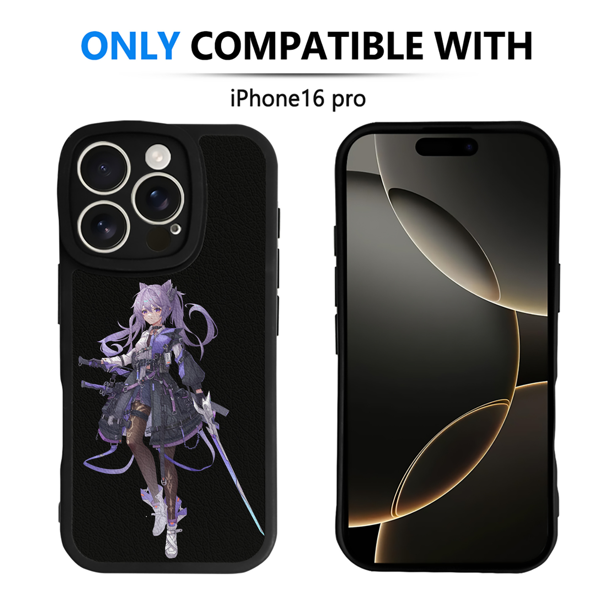 げんし神 刻晴 こくせい genshin Kokusei 【iPhone 16シリーズ対応】シリコンスマホケース（レザー調） 材質：シリコン